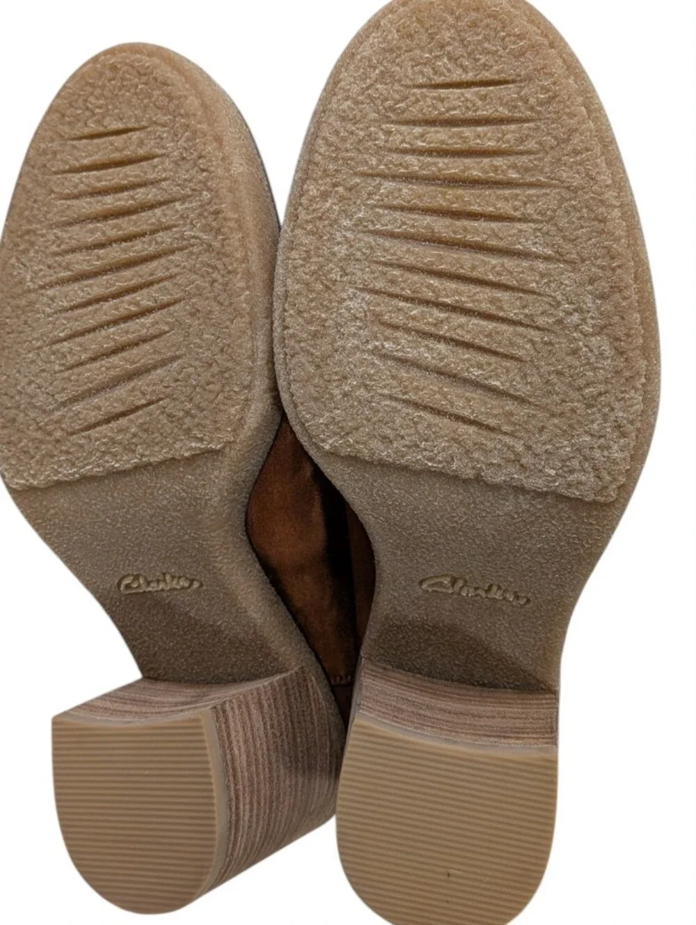 Clarks Women Cassiano Top Mid Tan Suede ...Size  10